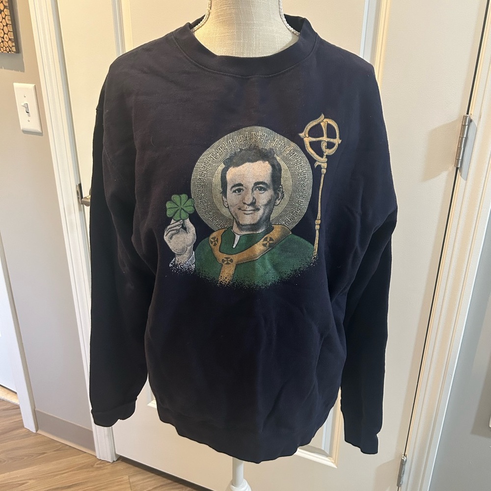 BILLY MURRAY - CHIVE - St. Patricks Day Sweater - NAVY.